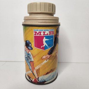Vintage 1968 MLB Major League Baseball Lunchbox Thermos No Cup
